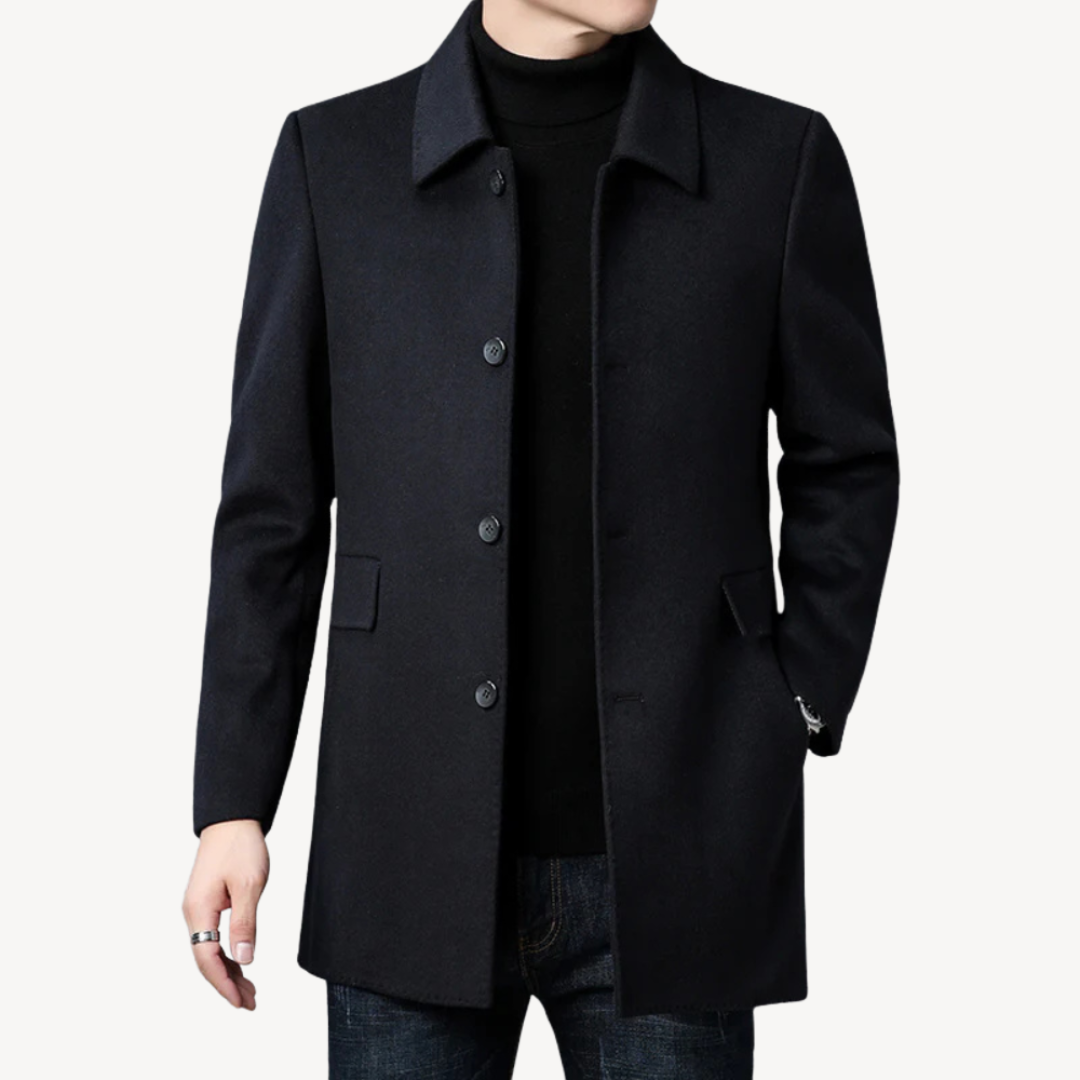 Warm Winter Mens Overcoat