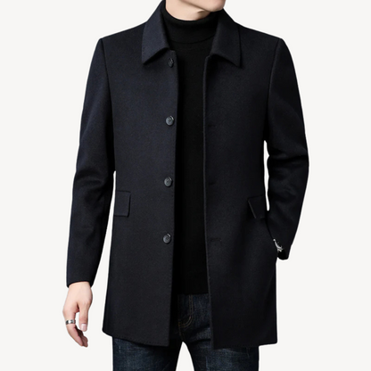 Warm Winter Mens Overcoat