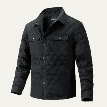 Comfortable Mens Quilted Lightweight Padded Jacket - OutfitLondon