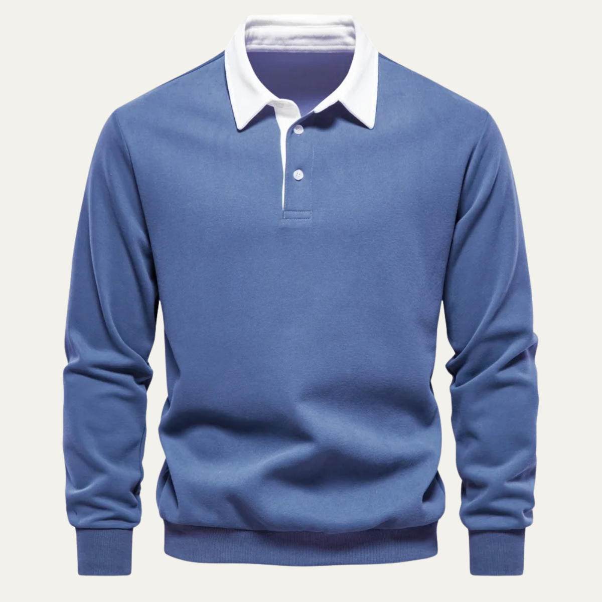 Classic Men's Relaxed Fit Polo Neck Sweater