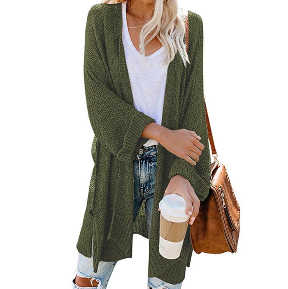Soft Women's Pocket Open Cardigan Sweater