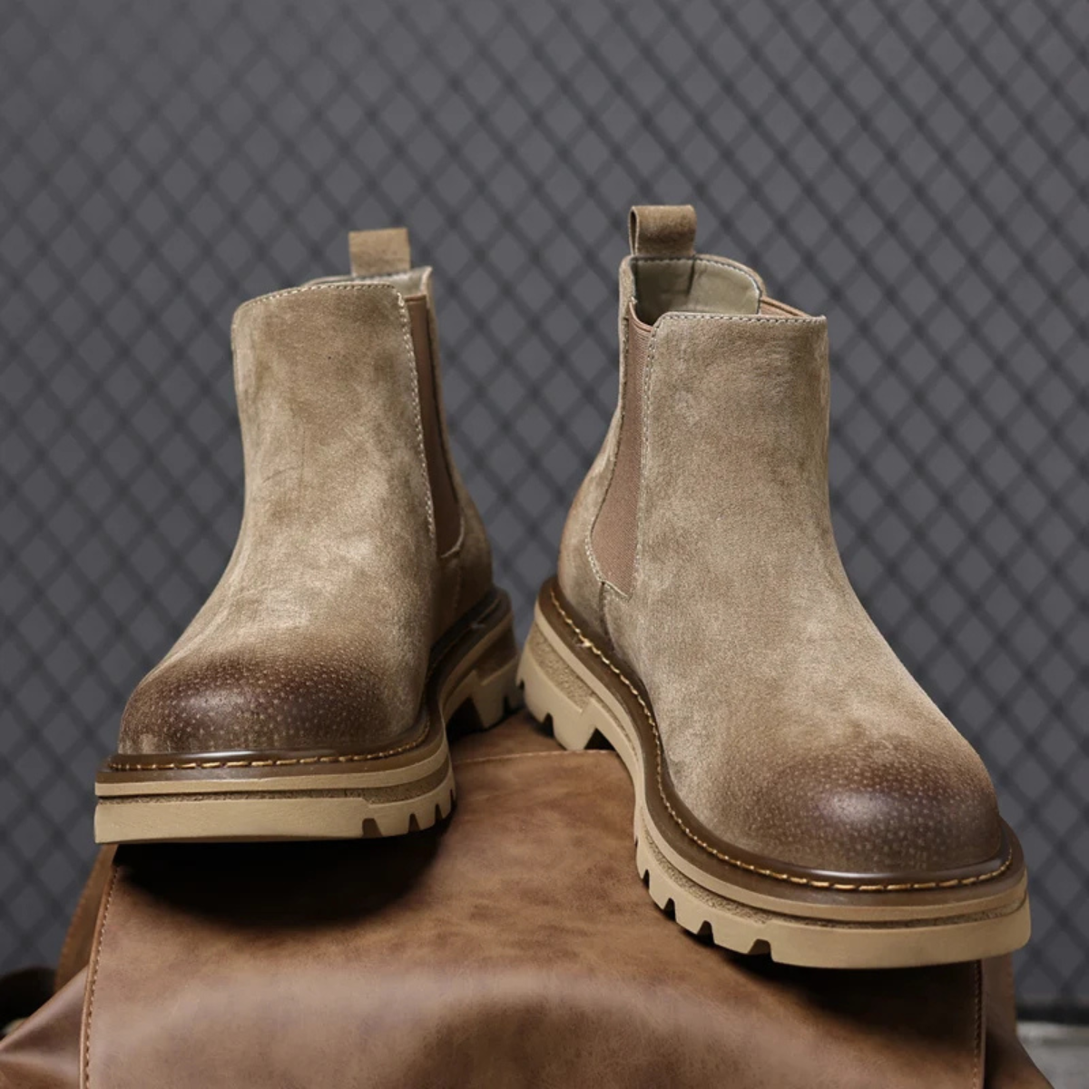 Soft Suede Men's Chelsea Ankle Boots