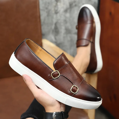 Luxury Men's Classic Leather Slip On Shoes