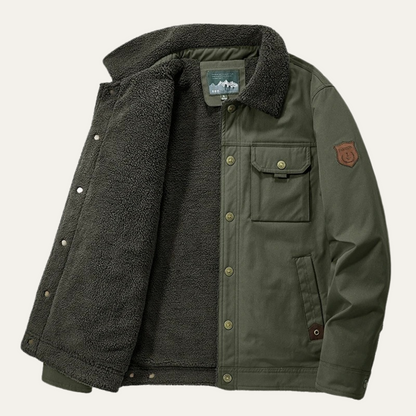 Thermal Insulated Men's Winter Fleece Jacket Outdoor Coat