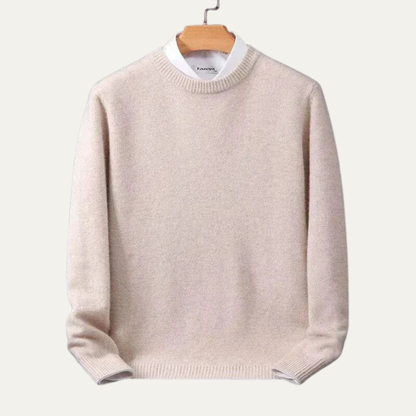 Simple Men's Regular Fit Crew Neck Pullover Sweater