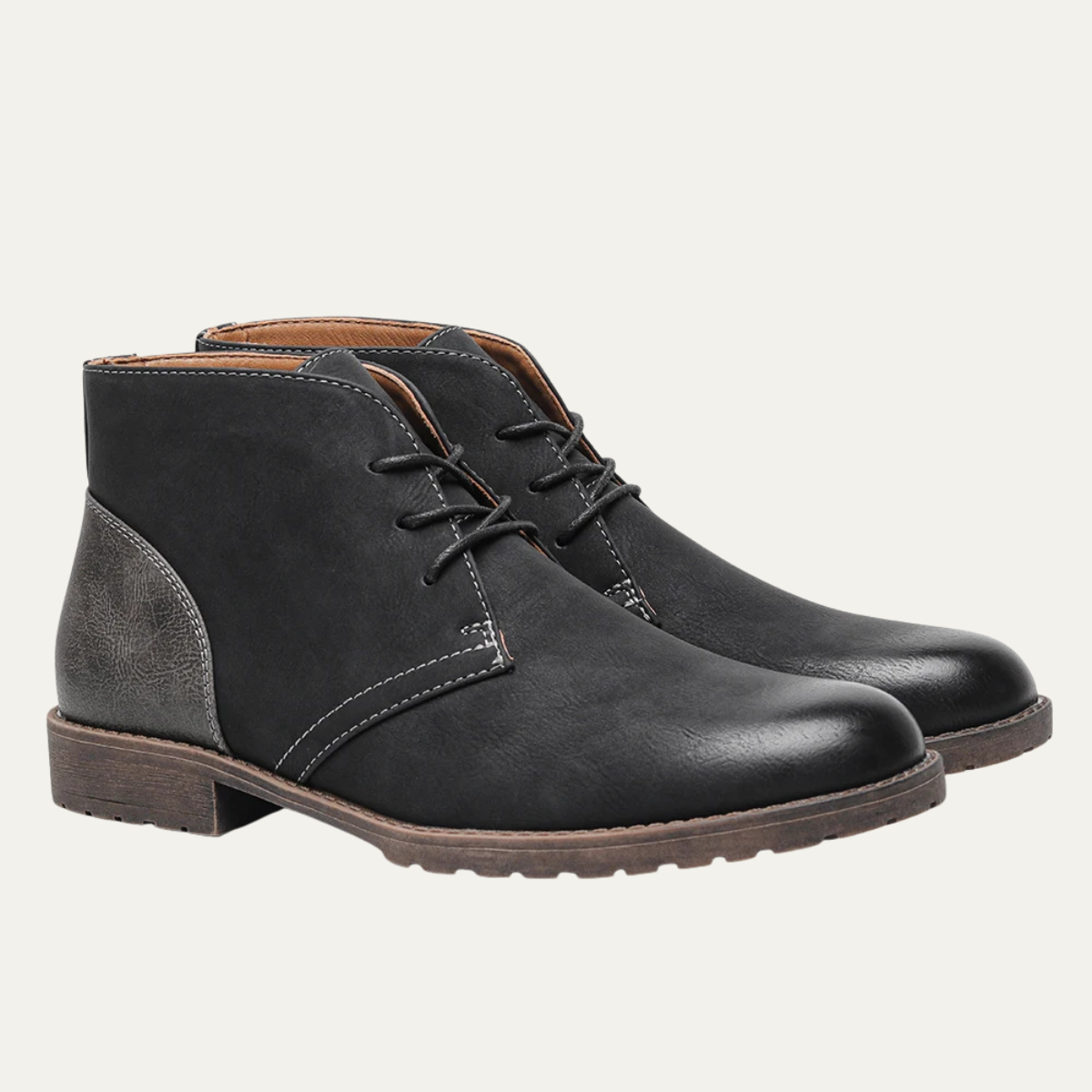 Classic Mens Brown Leather Smart Boots