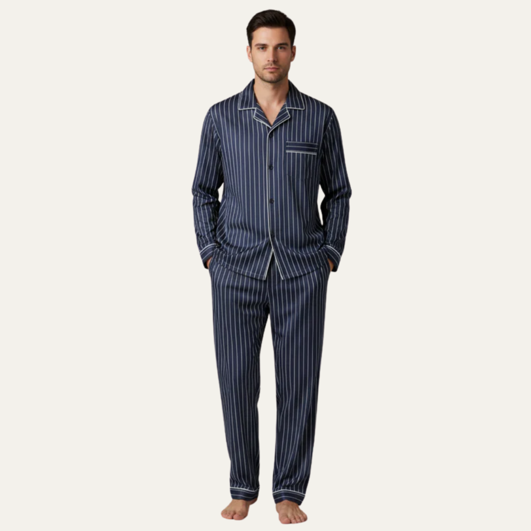 Classic Plaid Sleepwear Set for Men
