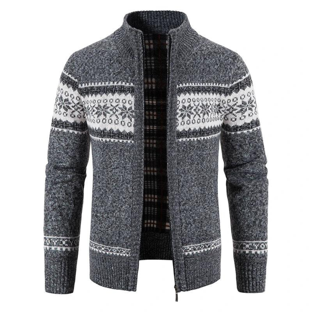 Soft Mens Zip Knit Sweater