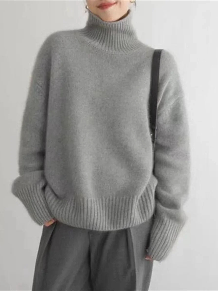 Soft Feminine Long Sleeve Winter Sweater