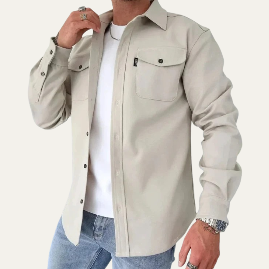 Men's Relaxed Fit Button Down Shirt