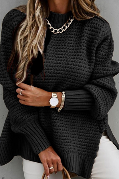 Cozy Ladies Warm Cashmere Crew Sweater