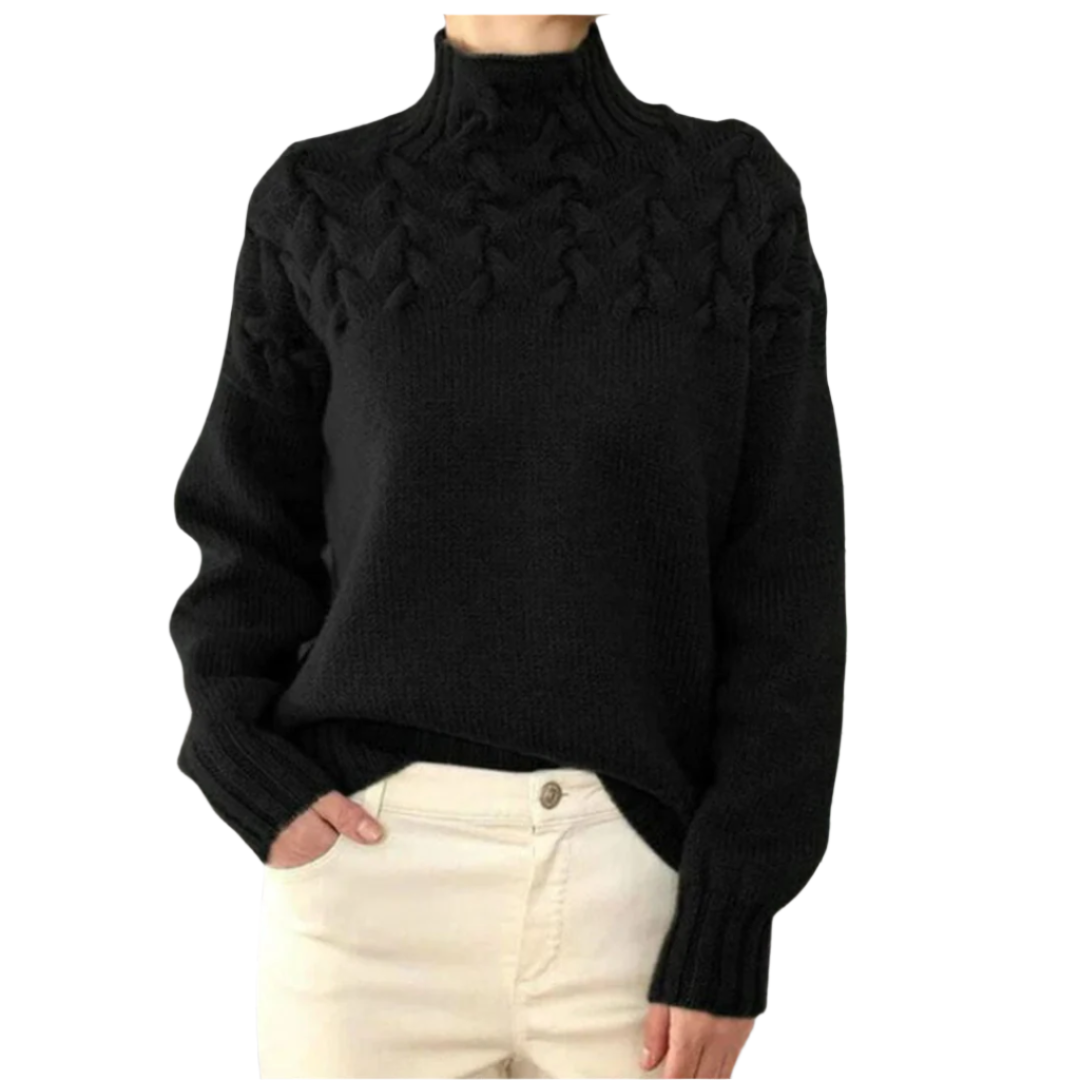 Cozy Ladies Crew Neck Winter Sweater