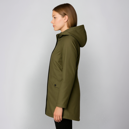 Women's Waterproof Hooded Rain Jacket