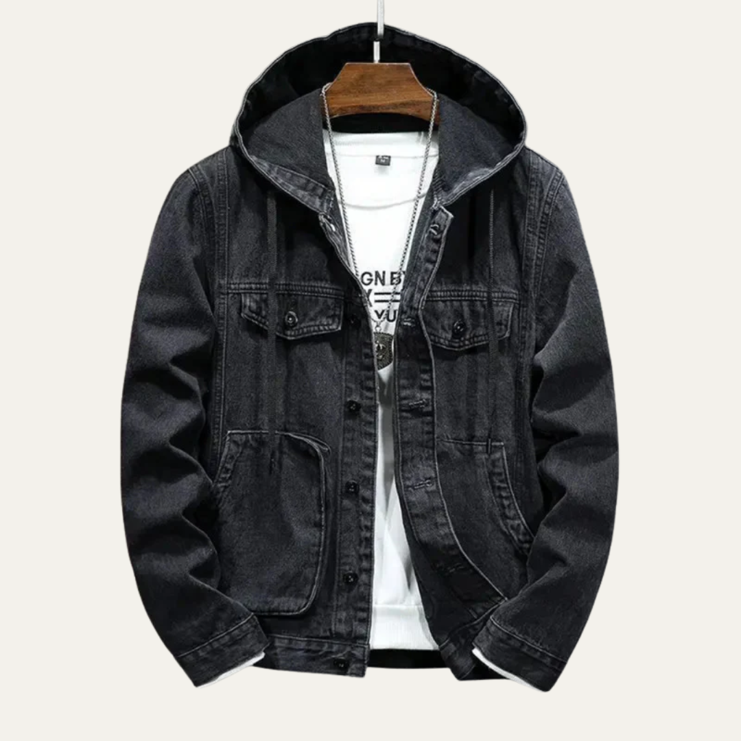 Classic Blue Jean Hoodie Jacket