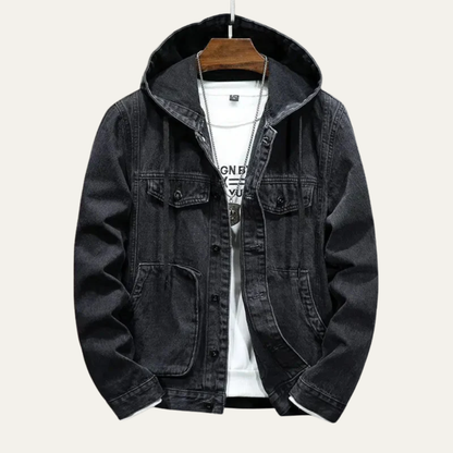 Classic Blue Jean Hoodie Jacket