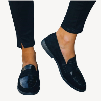 Comfortable Leather Slip On Flat Shoes for Women