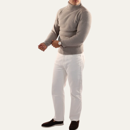 Soft Men's Large Turtleneck Jumper Sweater