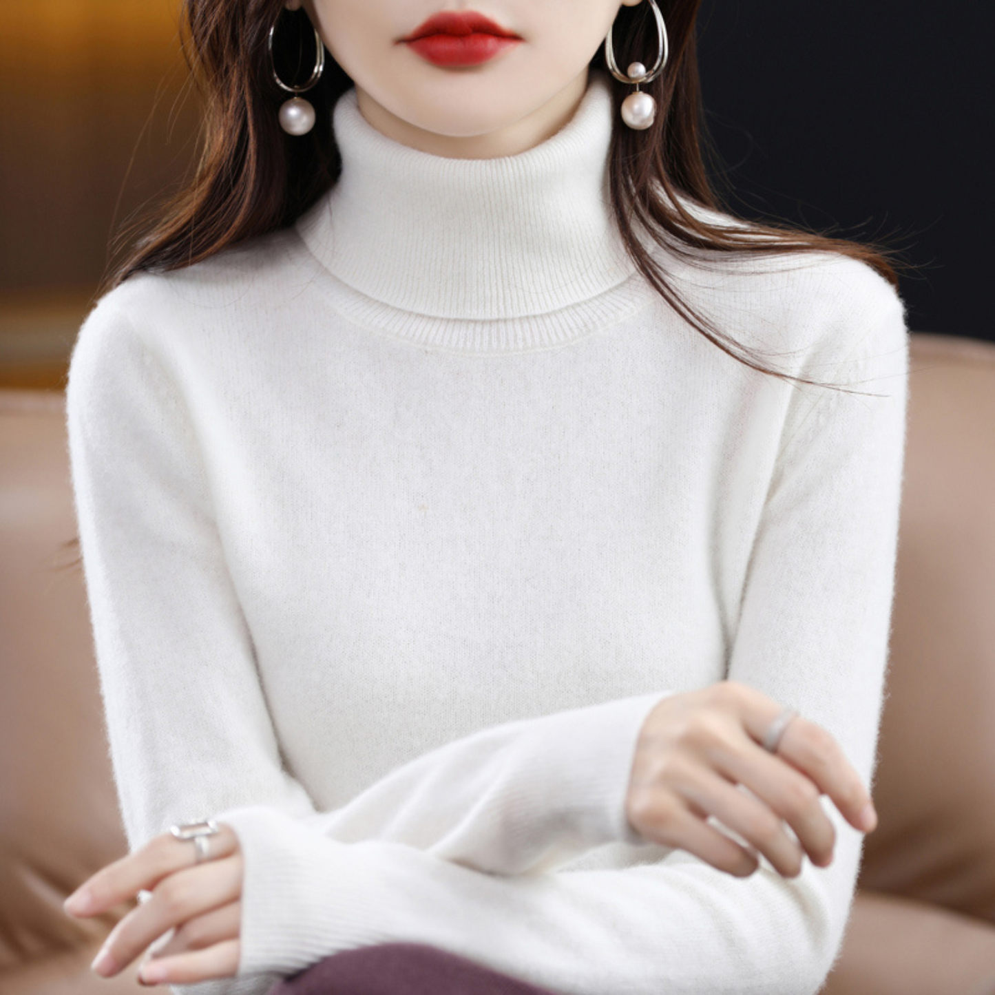 Soft Premium Women's Turtleneck Sweater