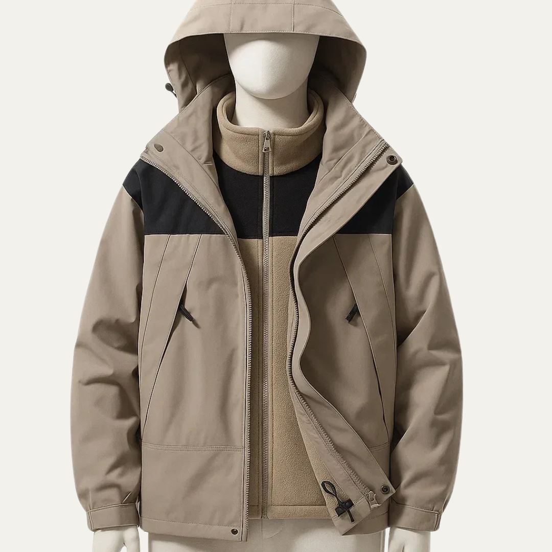 Waterproof 3 in 1 Outdoor Men's Jacket