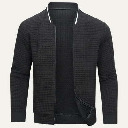 Men's Padded Quilted Zipper Jacket