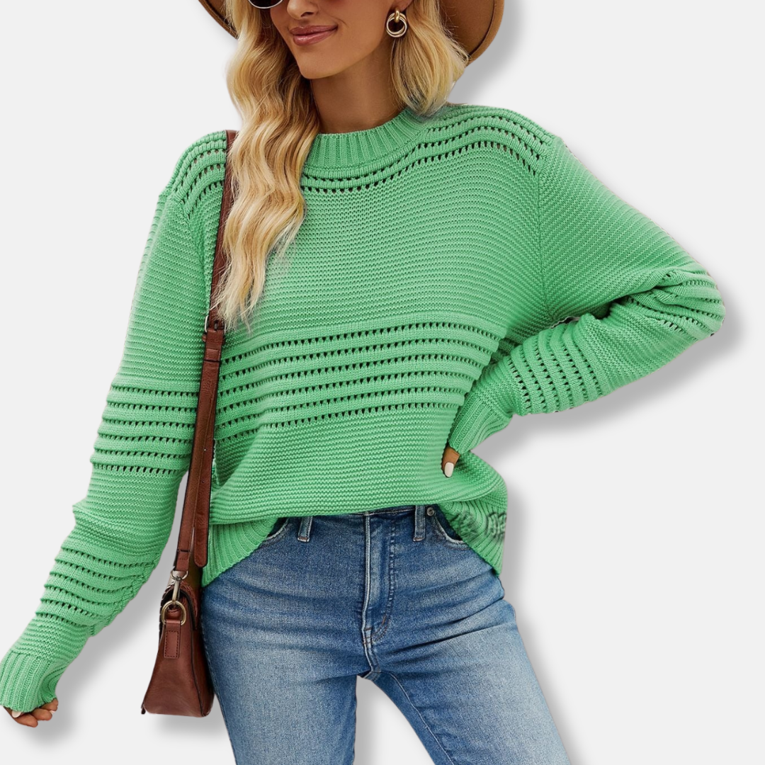 Comfy Women's Cotton Crew Neck Sweater
