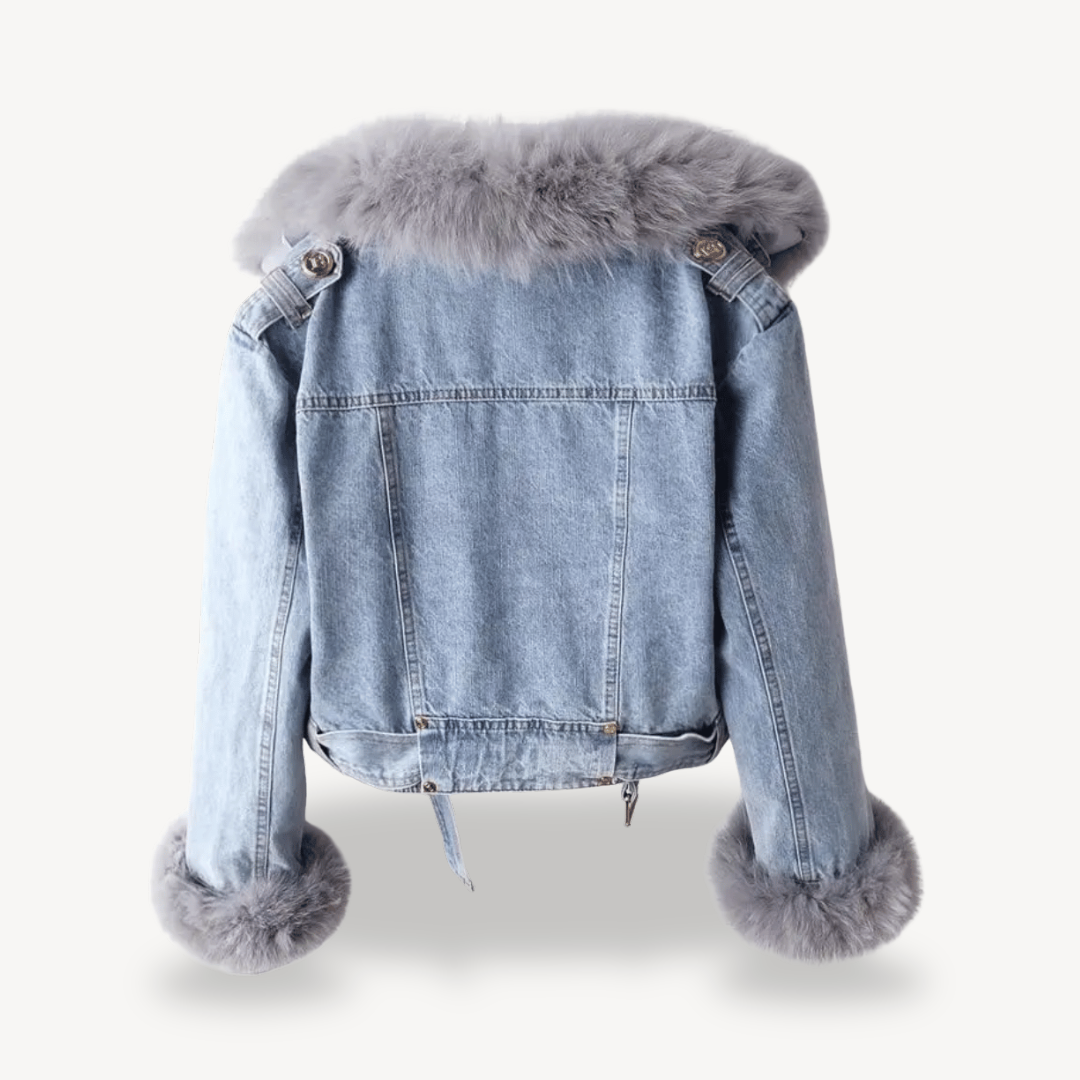 Soft Fleece Lined Women's Denim Coat