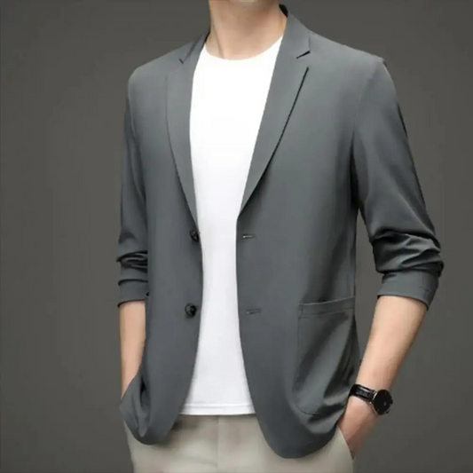 Tailored Fit Mens Classic 2 Button Blazer Coat - OutfitLondon