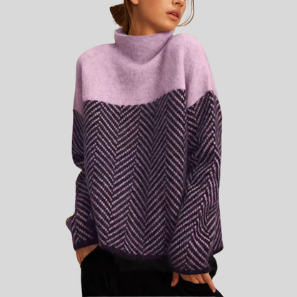 Classic Contrast Crew Neck Sweater