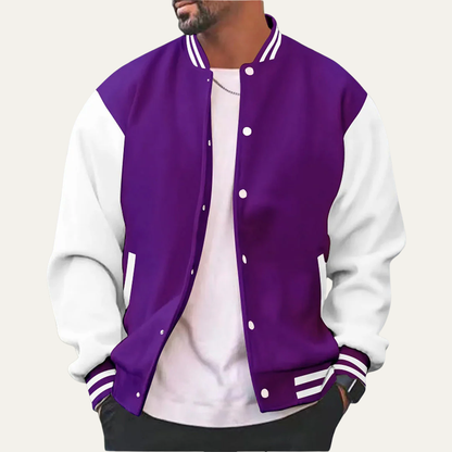 Men's Retro Style Contrast Jacket