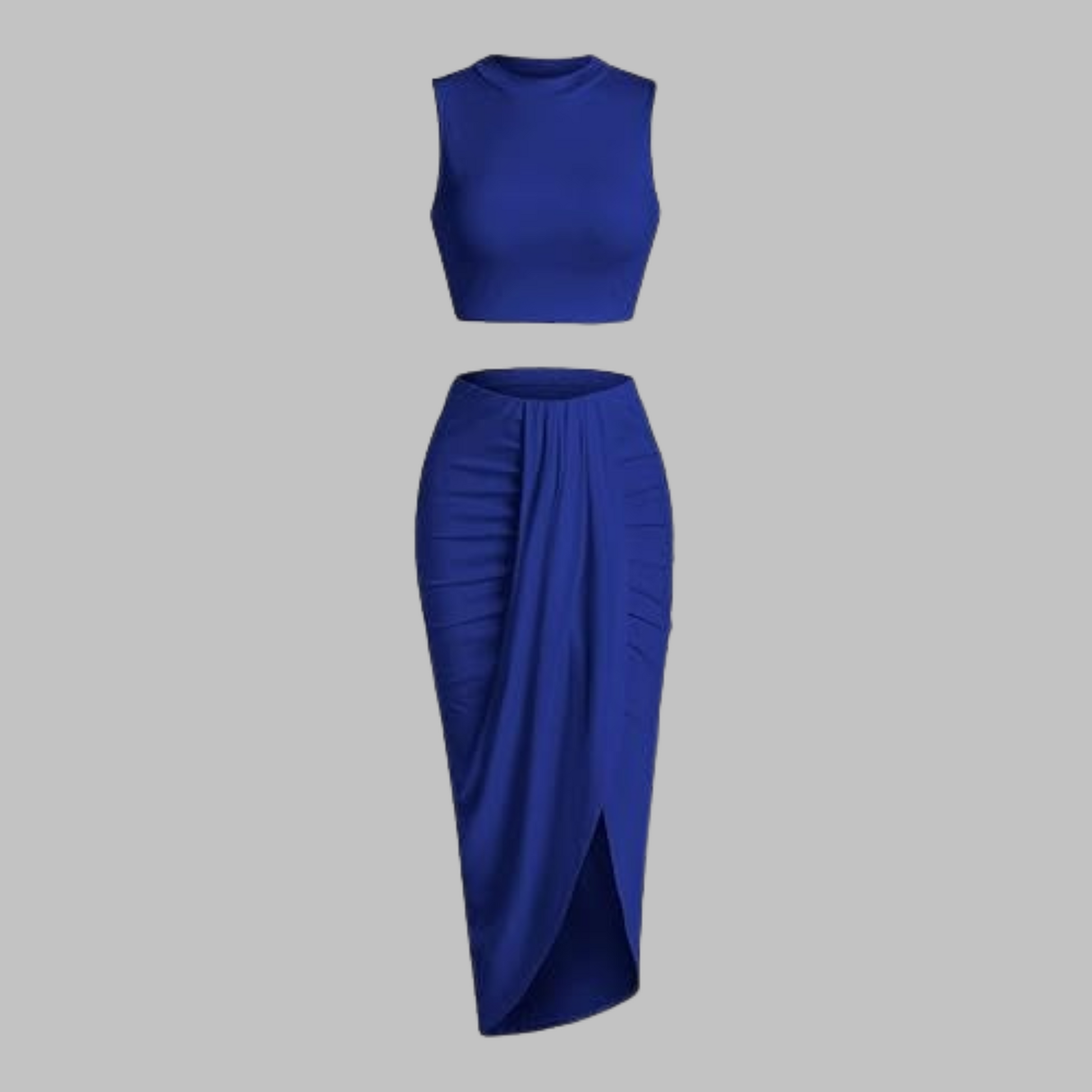 Flowy Ruffled Maxi Skirt Outfit Set - OutfitLondon