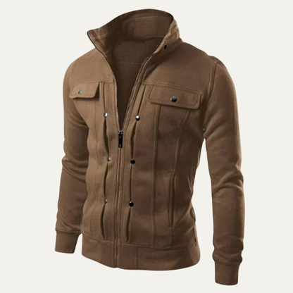 Men's Slim Fit Waterproof Zipper Jacket