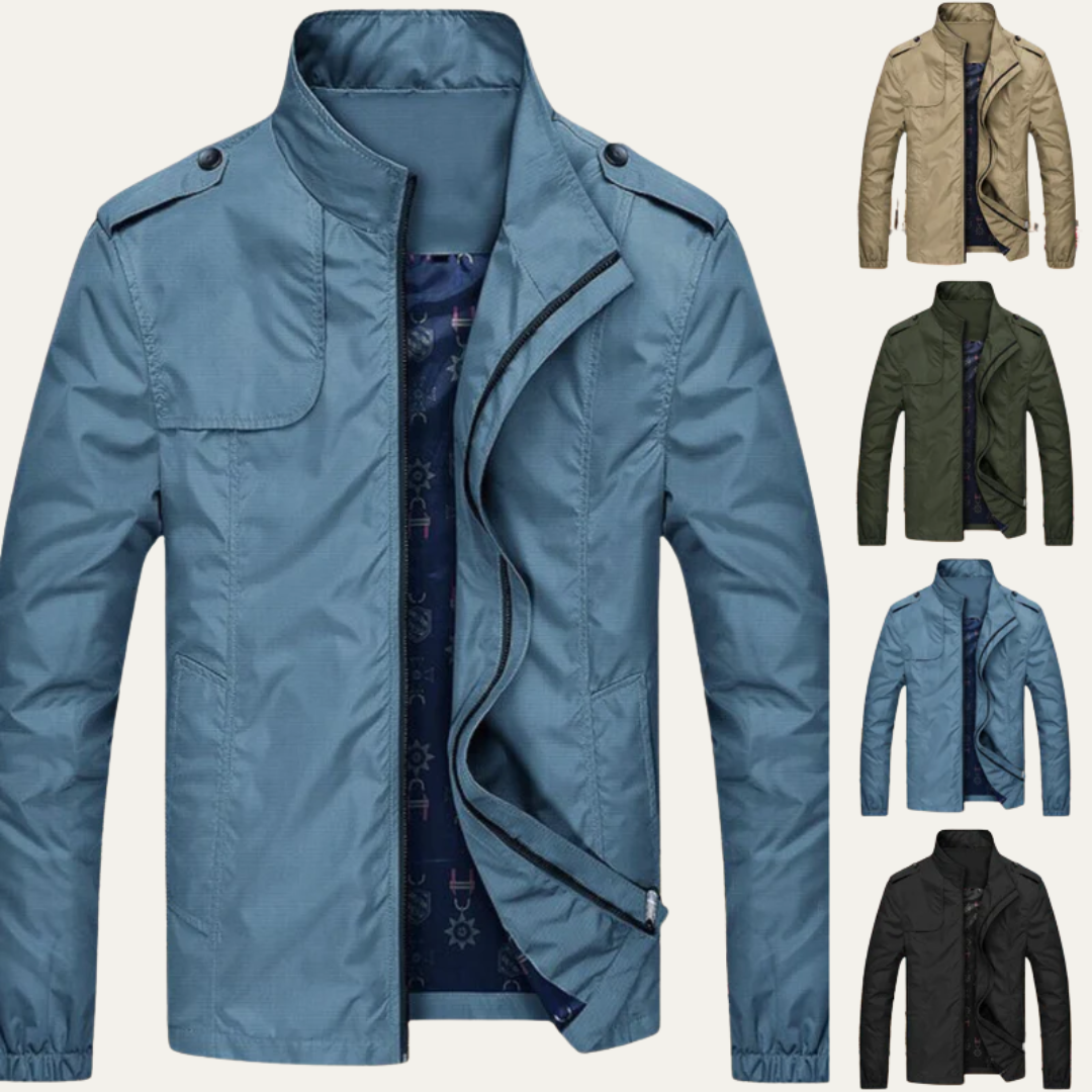 Men's Waterproof Cotton Denim Trucker Jacket