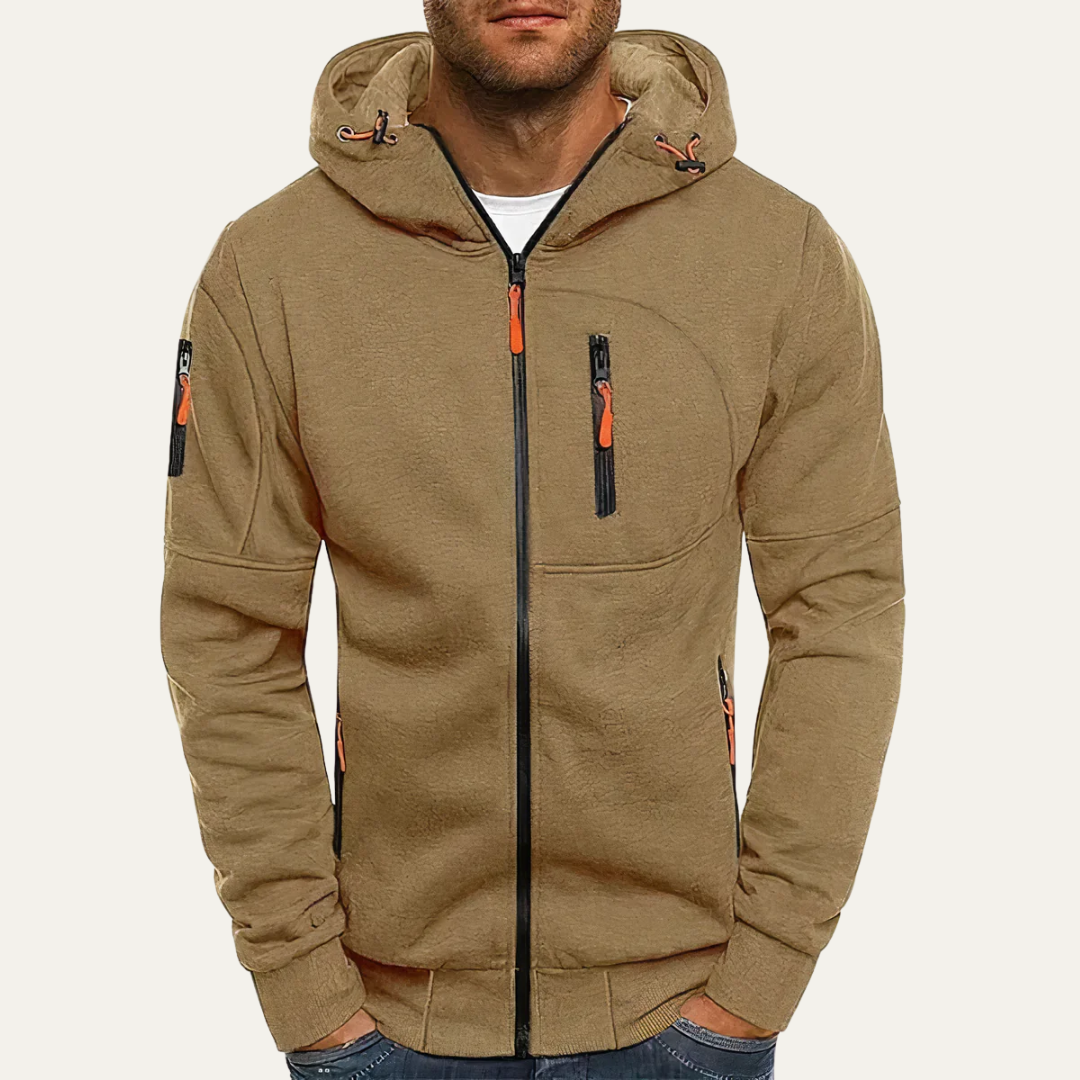 Men's Classic Zip Up Hoodie Sweatshirt