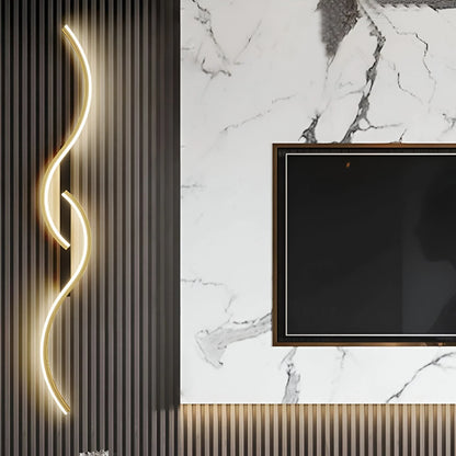 Sleek Contemporary Arc Wall Lamp