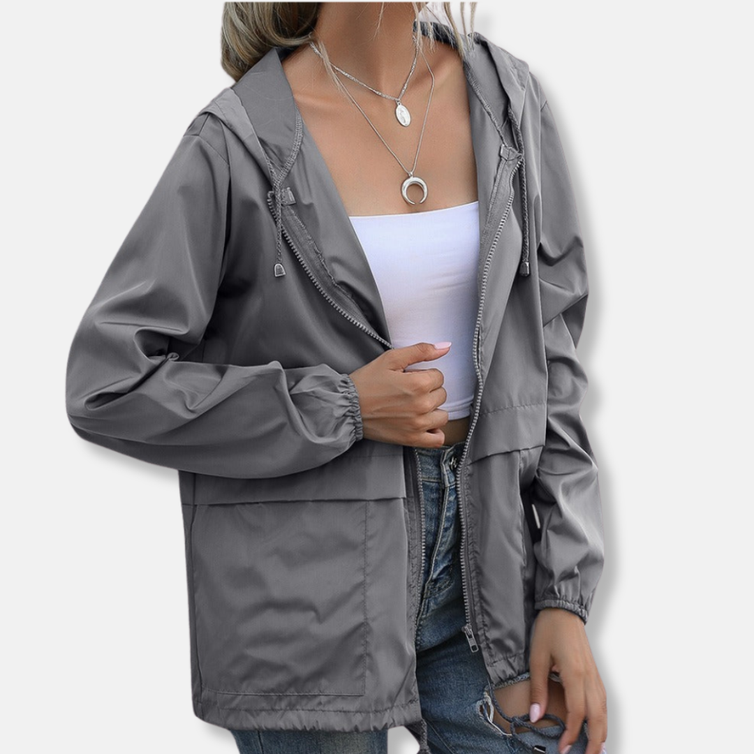 Casual Drawstring Hooded Coat