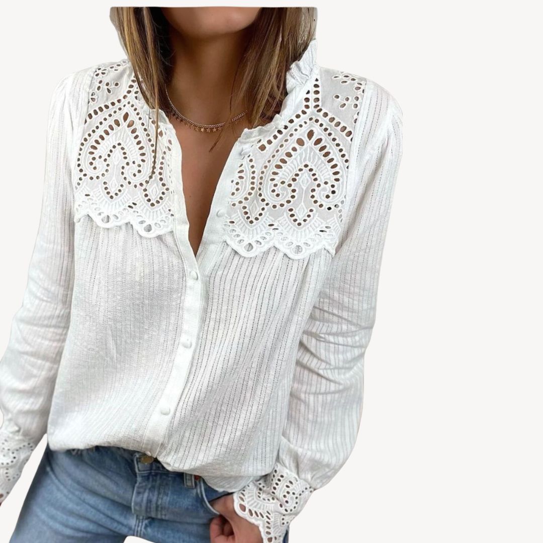 Elegant Women's Polyester Shirt