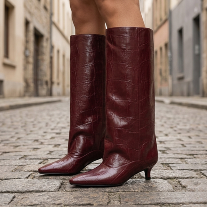 Low Heel Pointed Toe Women's Boots