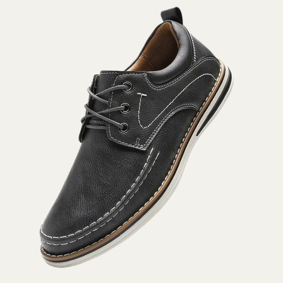 Comfortable Supportive Leather Walking Shoes - OutfitLondon