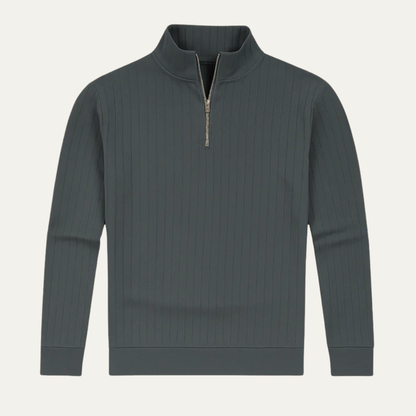 Men's Thermal Quarter Zip Fleece Sweater