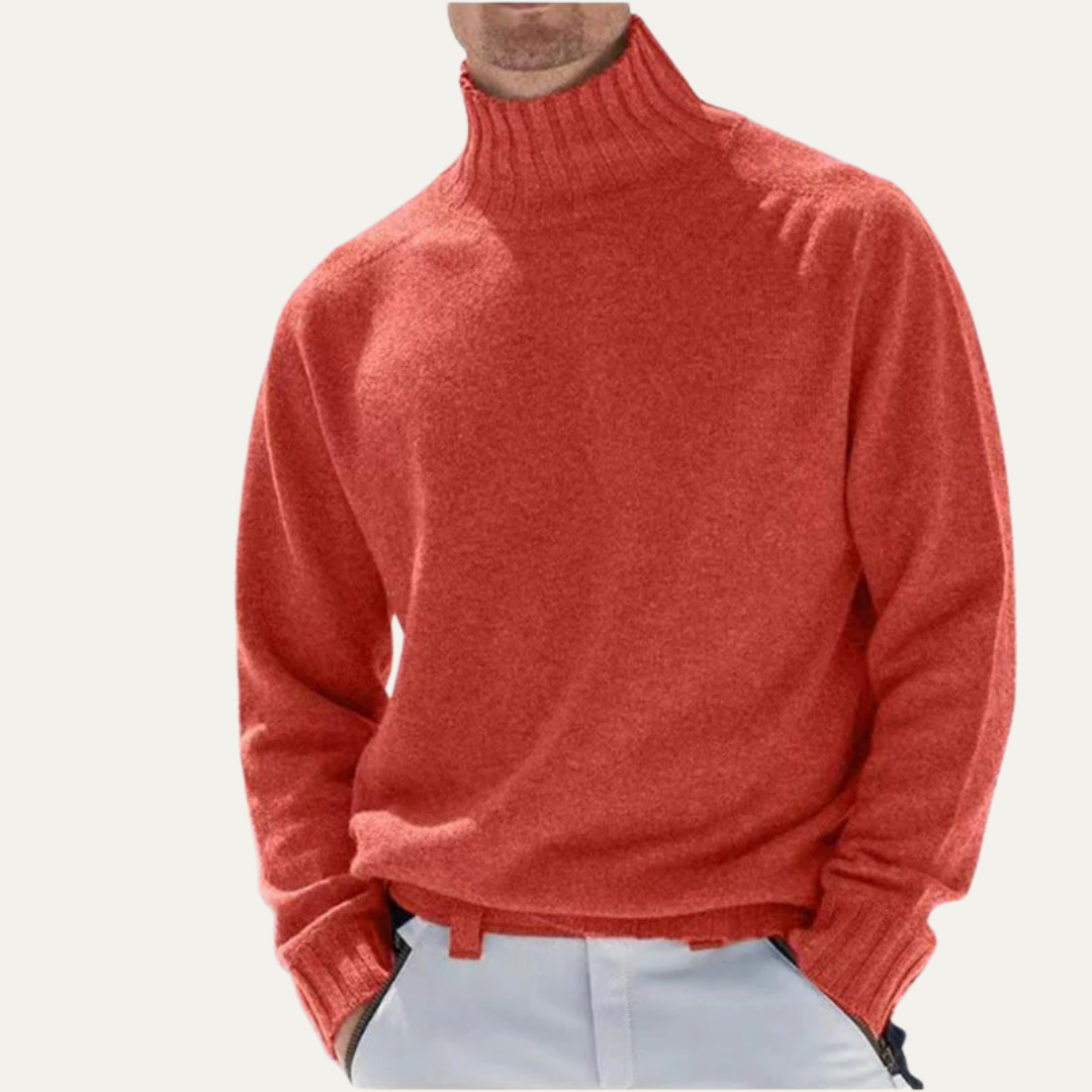 Classic Crew Neck Wool Knit Sweater
