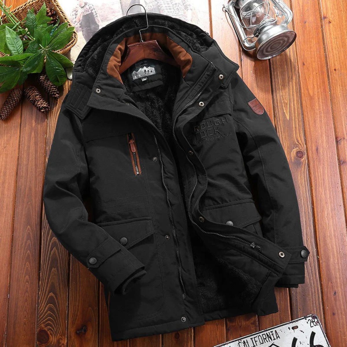 Waterproof Quilted Mens Outdoor Jacket