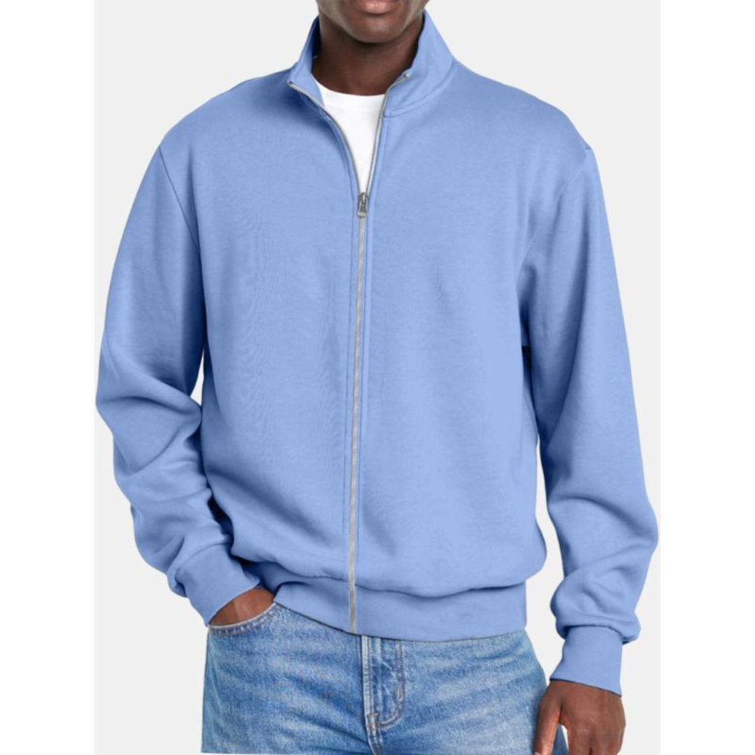 Relaxed Fit Mens Zip Up Jacket