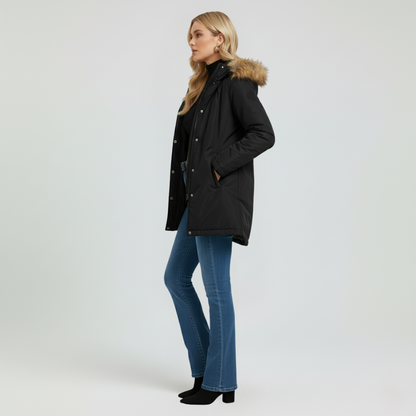 Warm Quilted Hooded Women's Winter Jacket