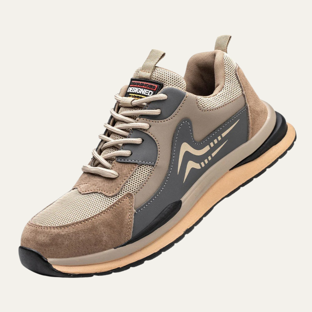 Men's Black Grey Sports Running Shoe - OutfitLondon