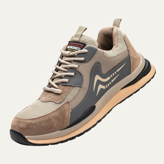 Men's Black Grey Sports Running Shoe - OutfitLondon