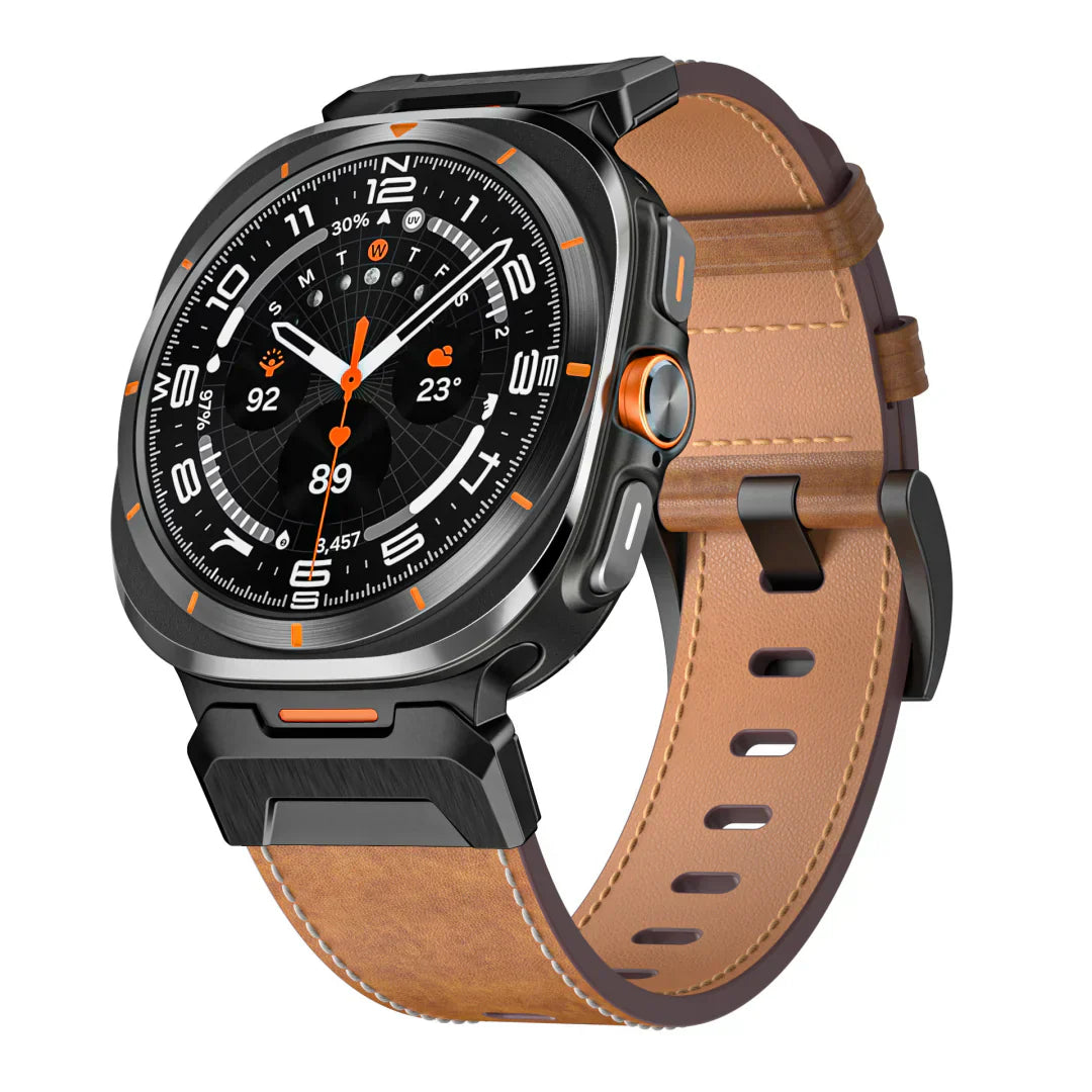 Sturdy Genuine Leather Strap for Galaxy Watch Ultra - OutfitLondon