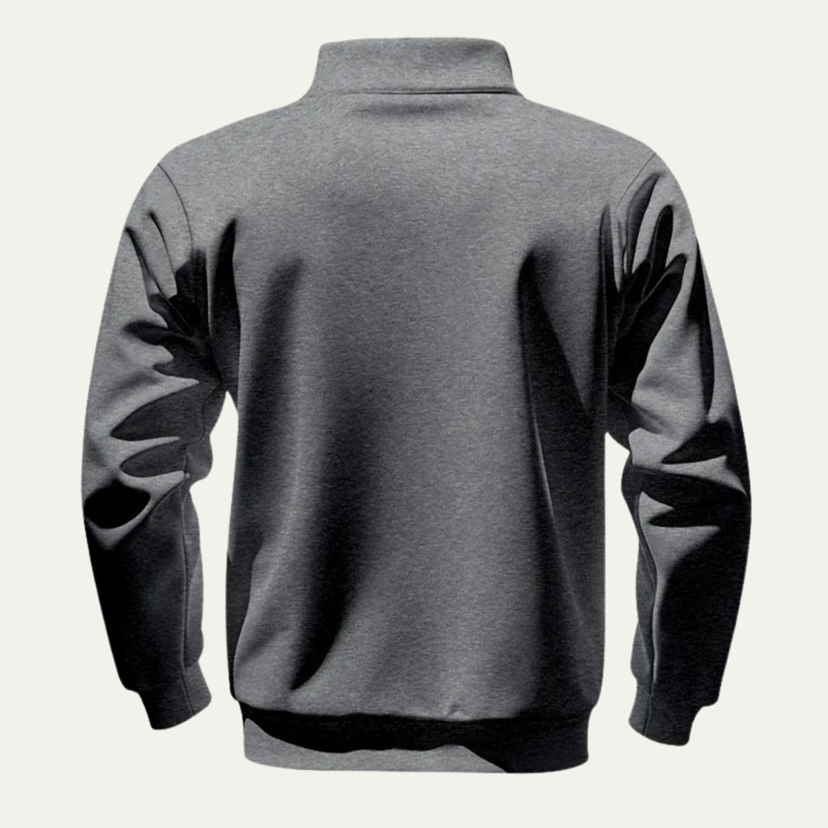 Relaxed Fit Men's Quarter Zip Pullover Sweater