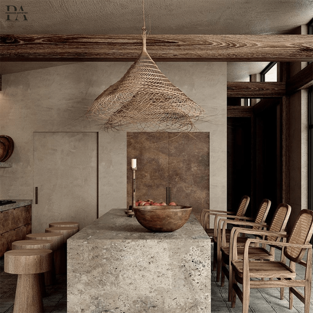 Rural Style Wood Hanging Lamp