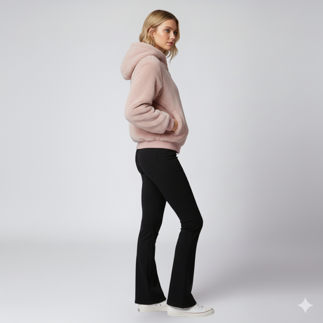 Warm Reversible Puffer Jacket for Women