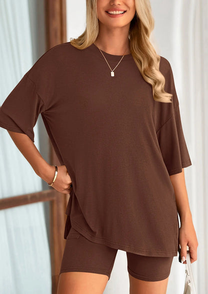 Comfy Summer Shorts Sleeveless Tank Two Piece Outfit